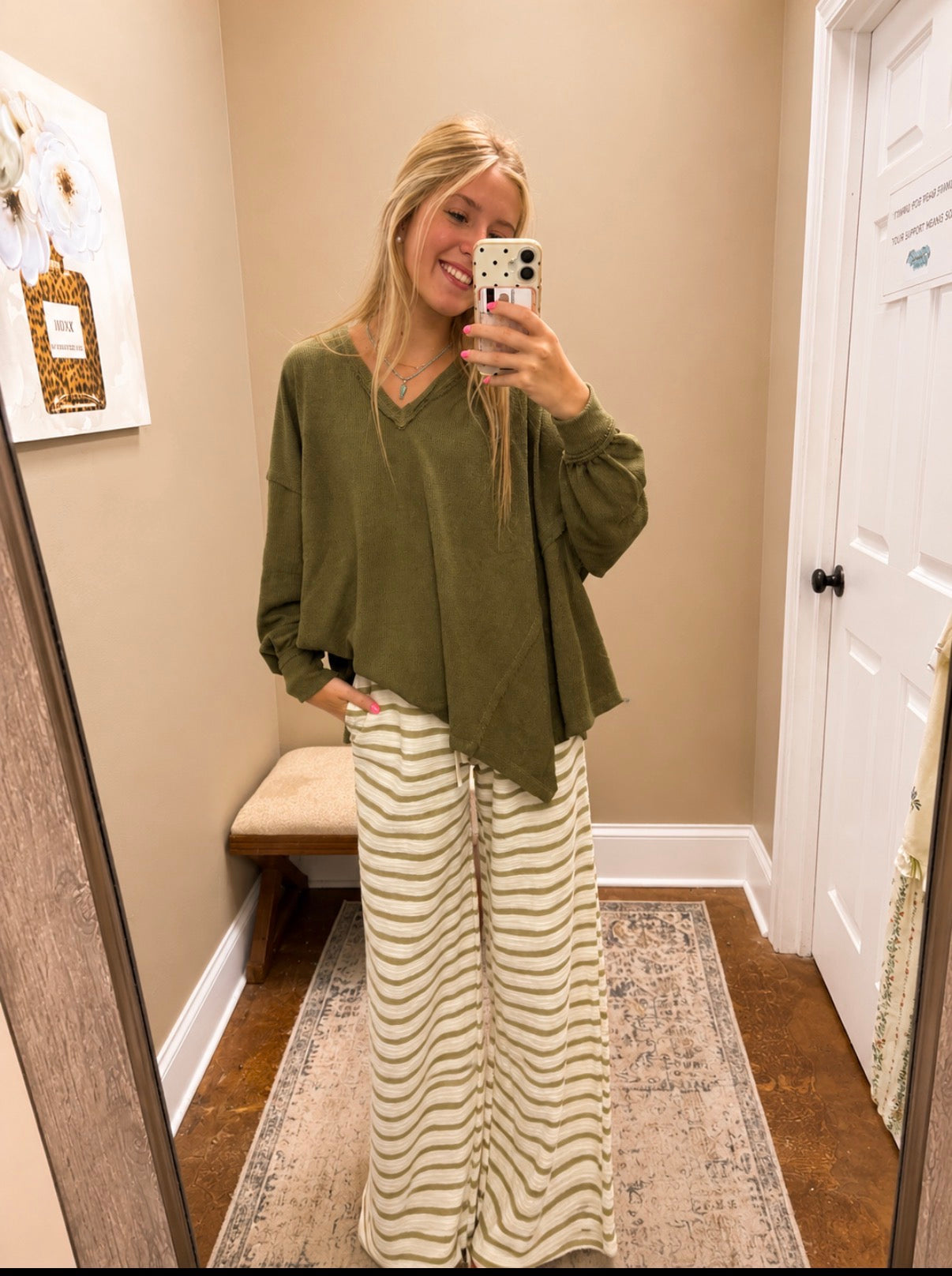 Olive Green Top