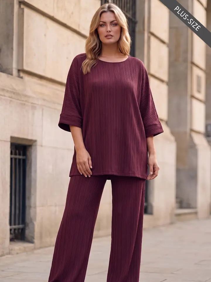 Curvy Dolman Sleeve Set