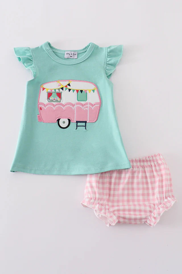 "Going Camping" Kids Bloomer or Short Set