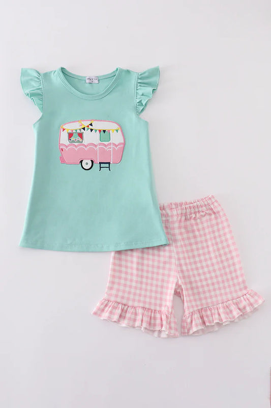 "Going Camping" Kids Bloomer or Short Set