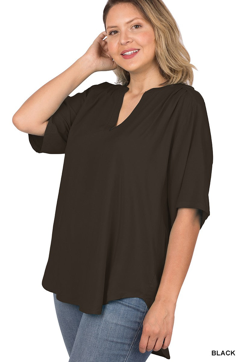 "Back In Black" Curvy Top