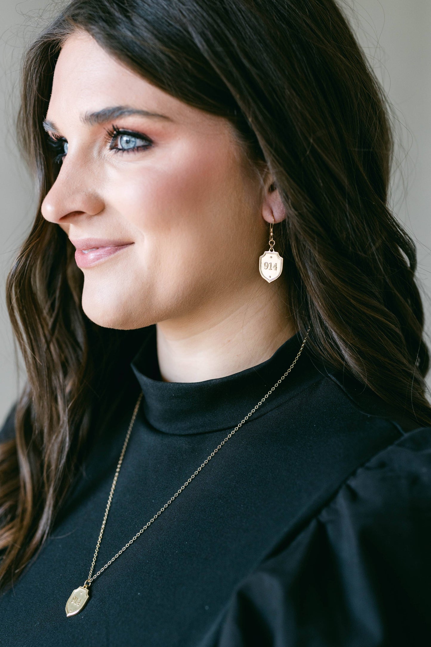 Earring (Petite/Gold) French Hook - Psalm 91:4