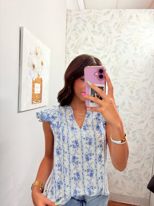 "Baby Blue Baby" Top