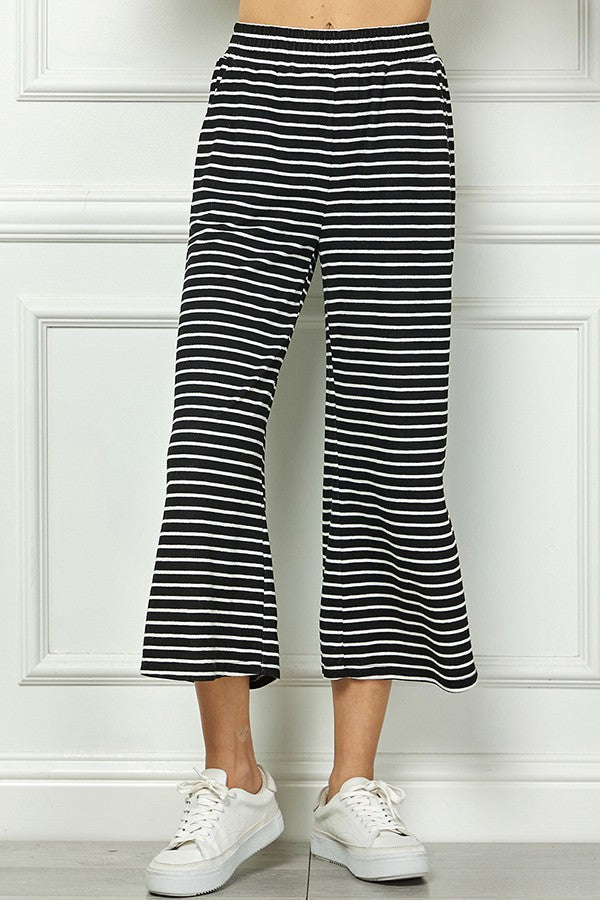 Curvy striped pants