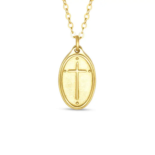 Romans 5:8- Cross Necklace