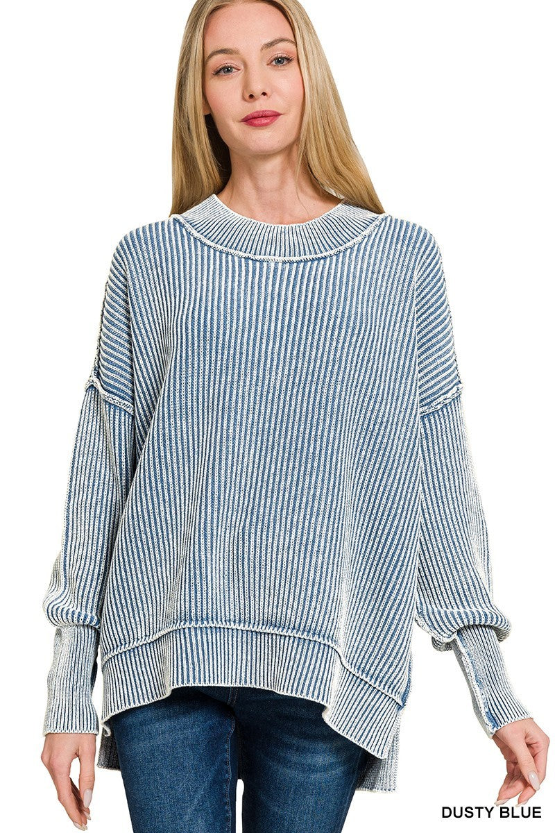 Dusty Blue Oversized Sweater