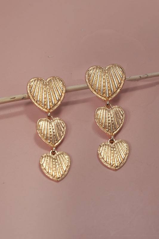 "Three Of Hearts" Earrings