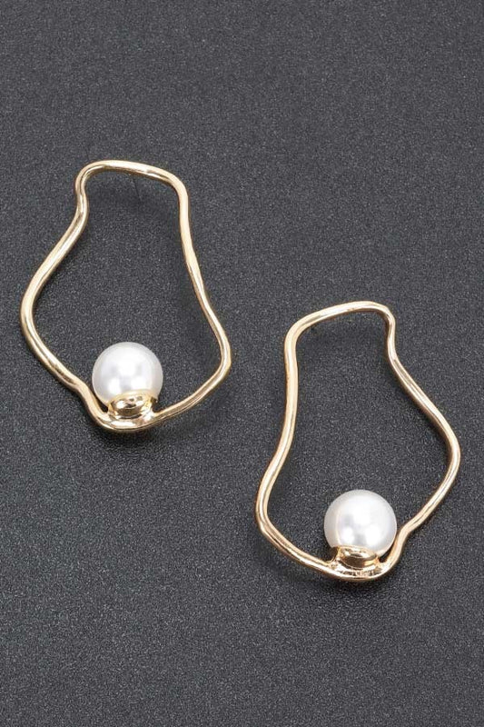 Faux Pearl Earrings