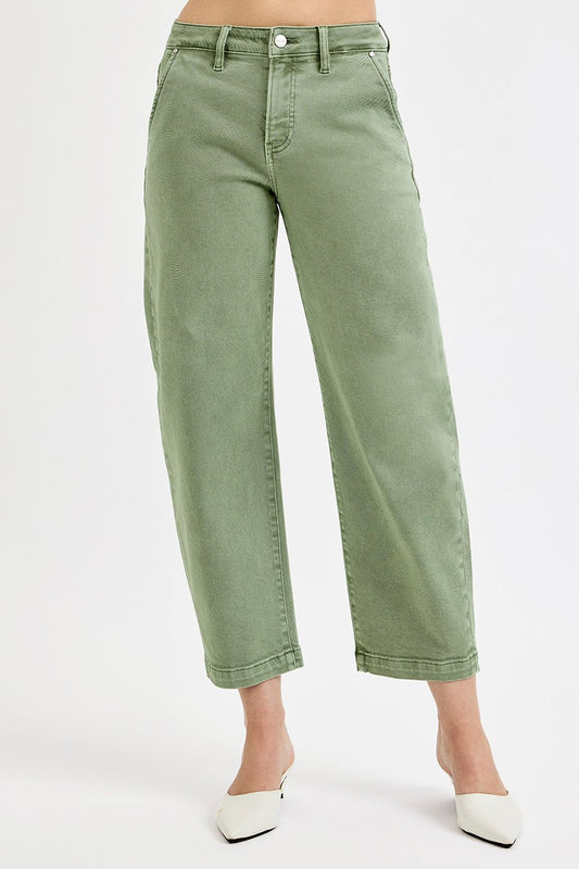 Olive Barrel Jeans
