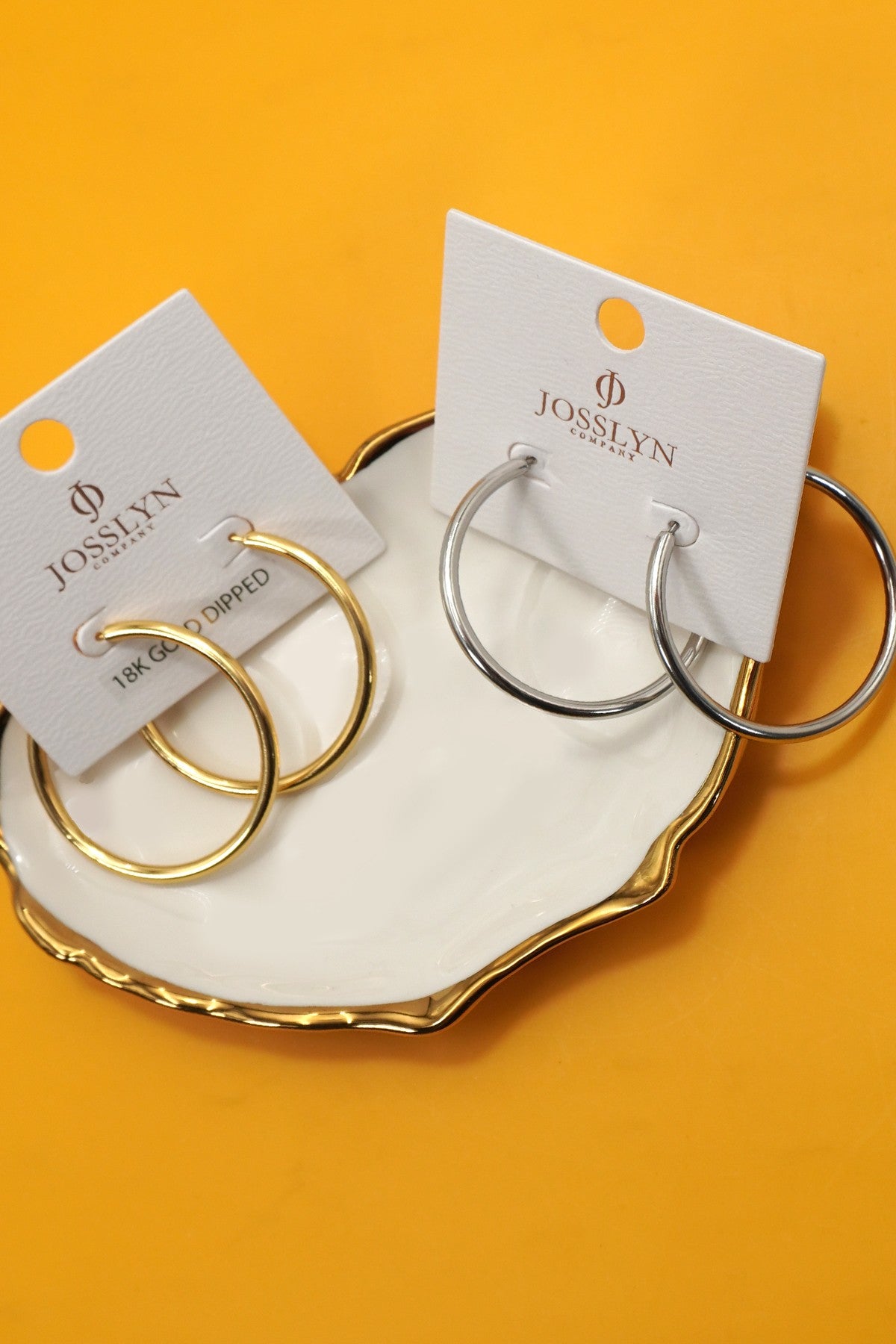 Simple Stainless Hoops