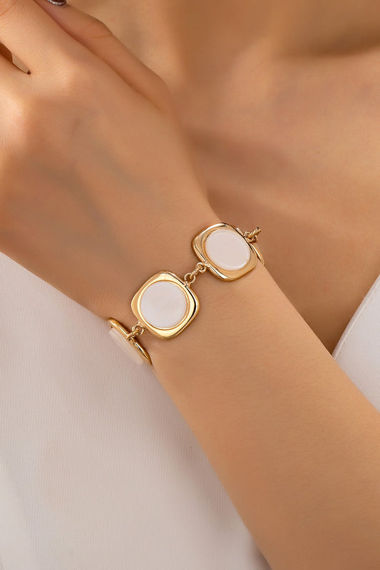 Inlay Square Link Bracelet