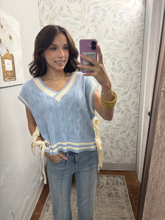 "Baby Blue" Sweater Vest