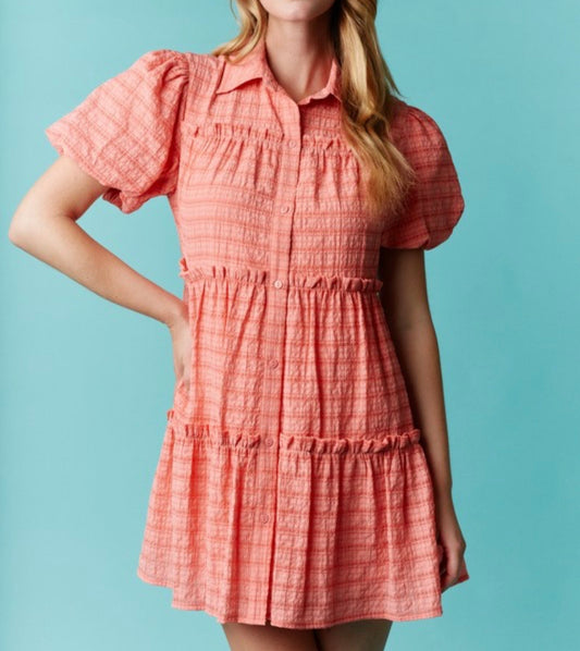 Oversized Orange Dress