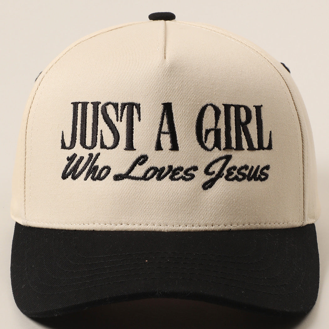 "Just A Girl Who Loves Jesus" Trucker Hat