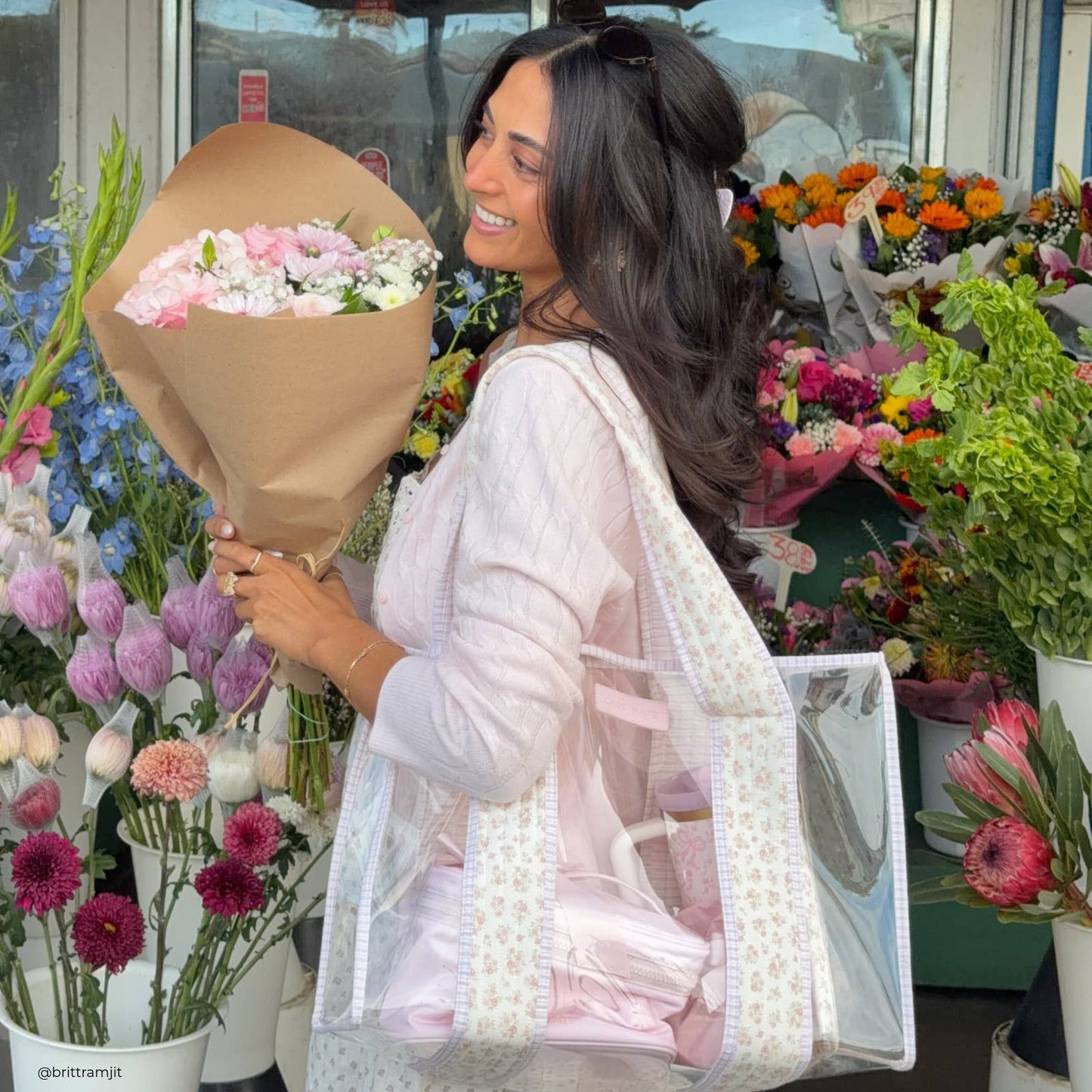 Case-Mate Quilted Ditsy Floral Jelly Tote Bag
