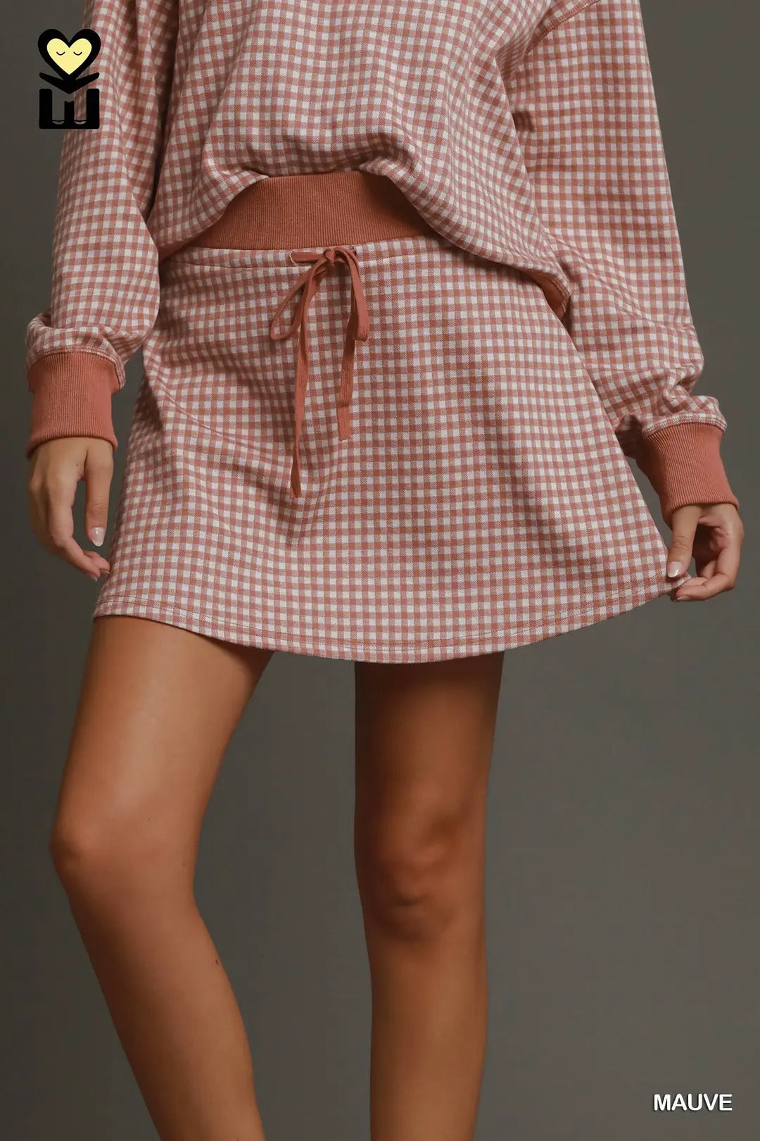 Gingham Skort