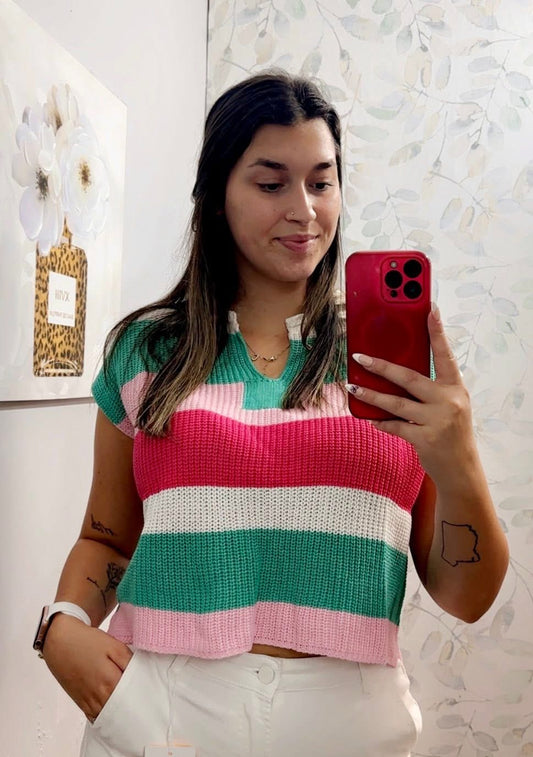 "Bright & Stripes" Top