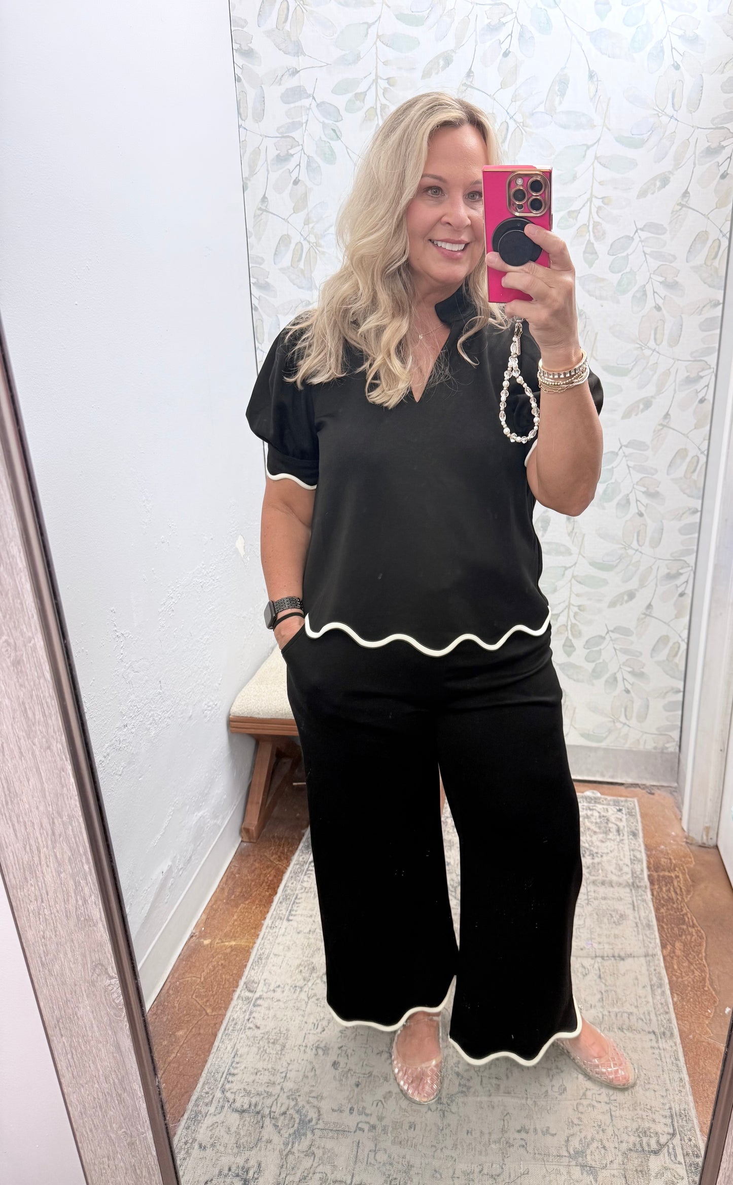 Scallop Knit Pant