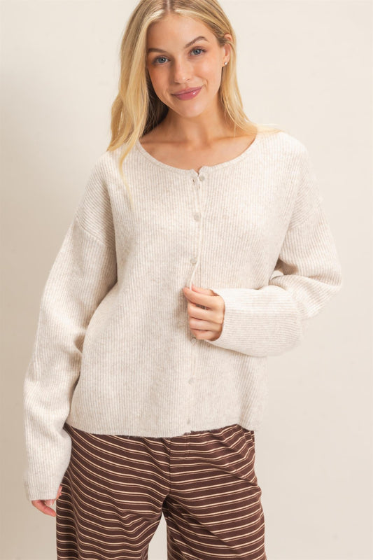Ribbed Cardigan