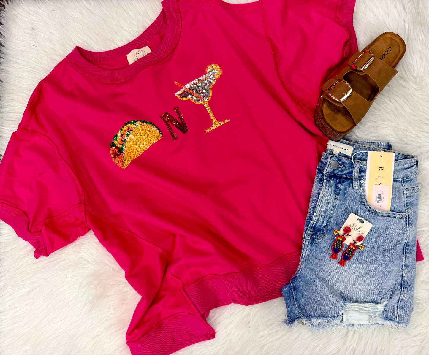 Cinco De Mayo Sequin tee