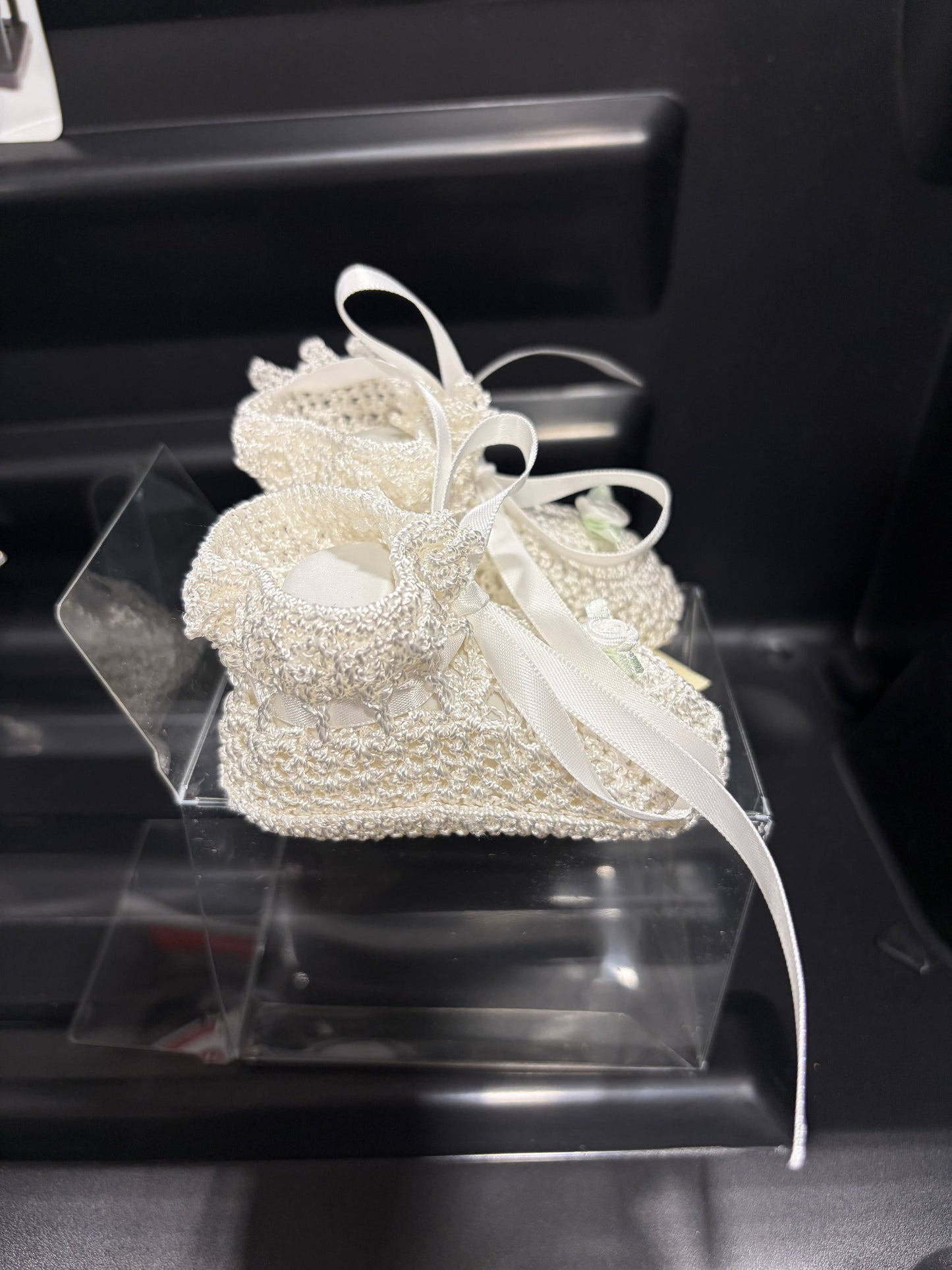 White Rose Heirloom Baby Booties