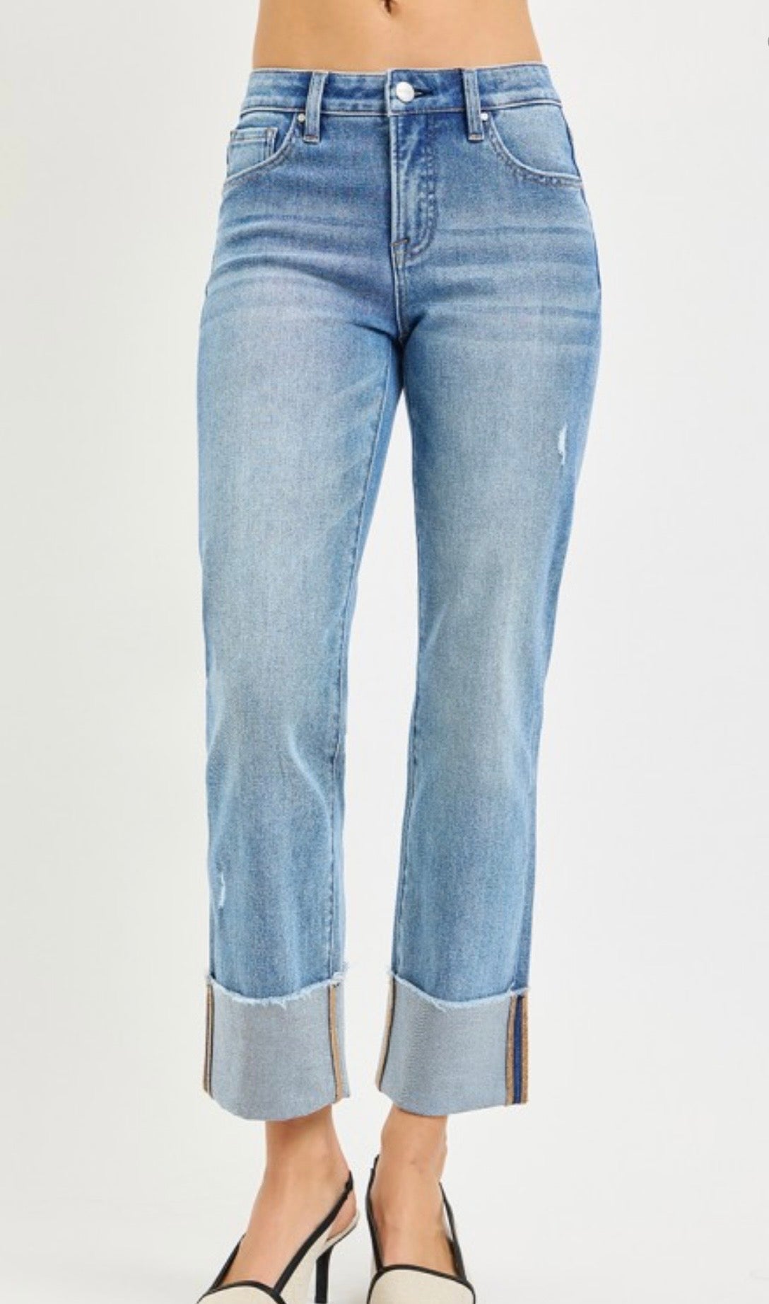 Medium Tummy Control Mid Rise Jeans