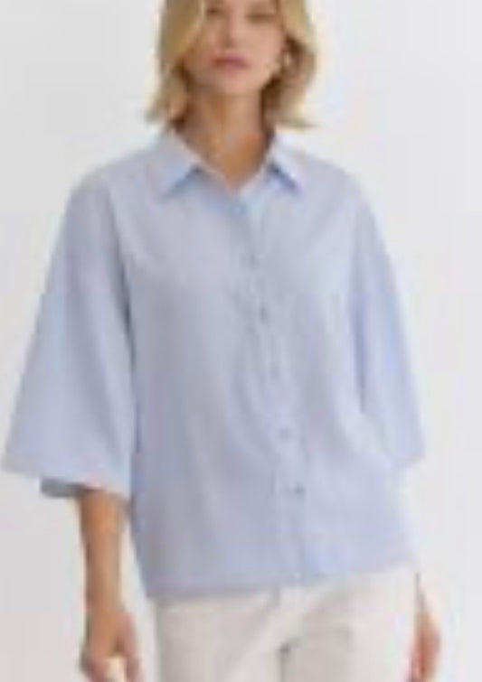 Lt Blue Button Up Shirt