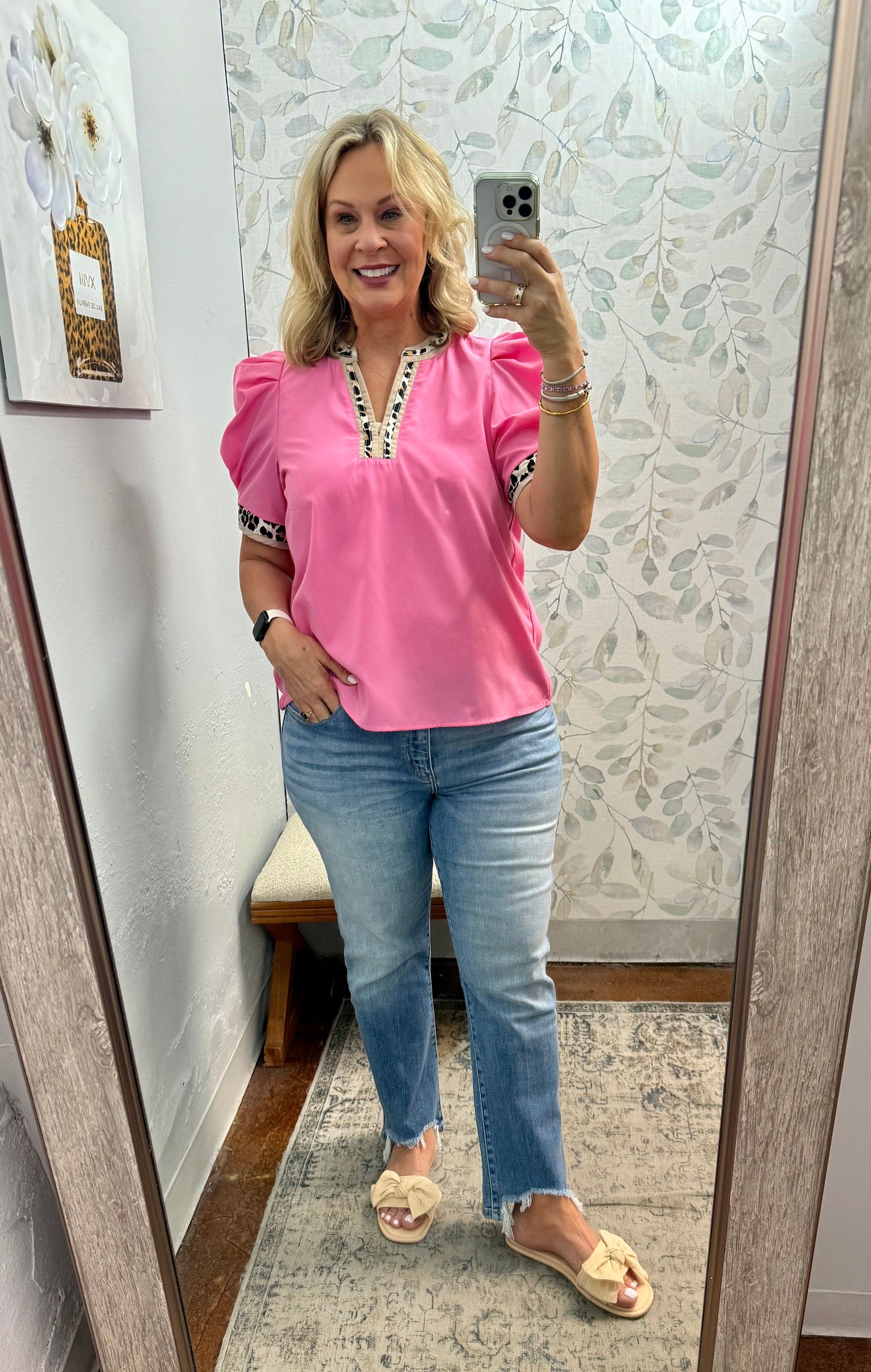 “Pink Cheetah” Top
