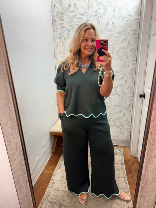 Scallop Knit Pant