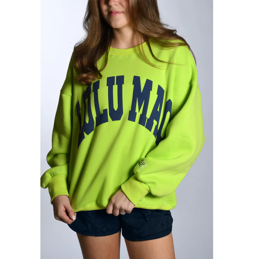 Lulu Mac Sweatshirt Chartreuse/blue