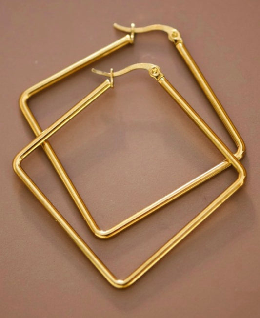 Waterproof Non Tarnish Hoop Earrings