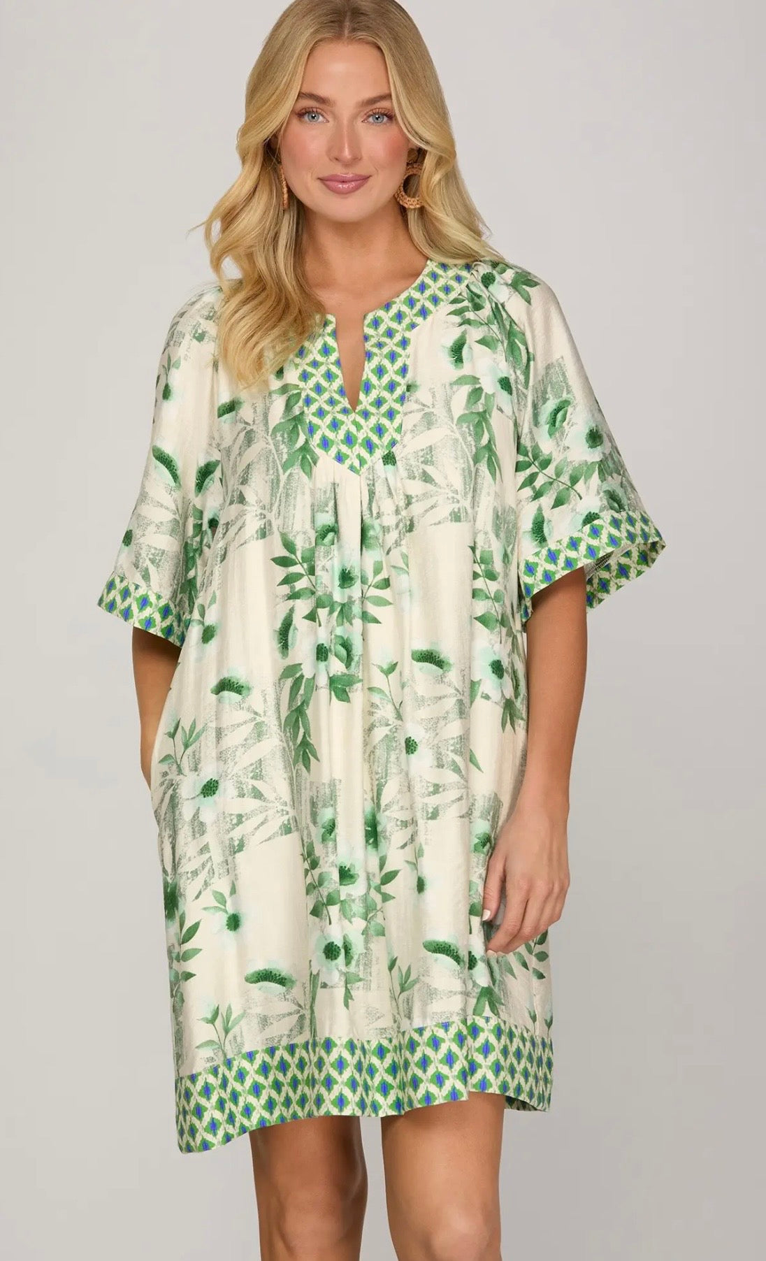 Green Floral Dress