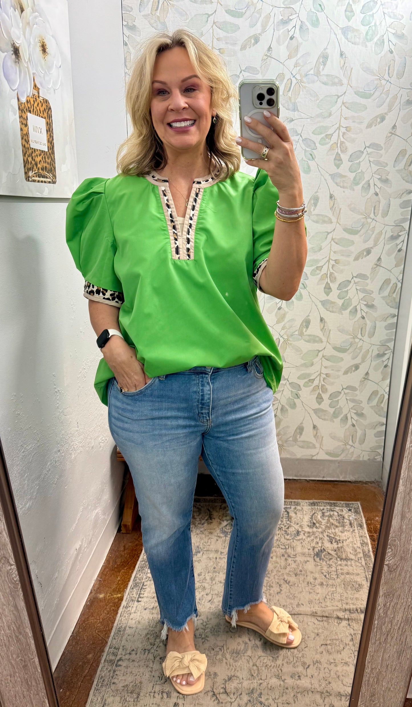 “Graciously Green” Curvy Top