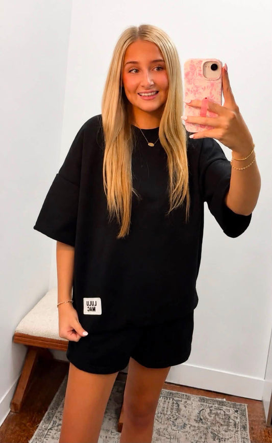 LM SS Terry Cloth Top