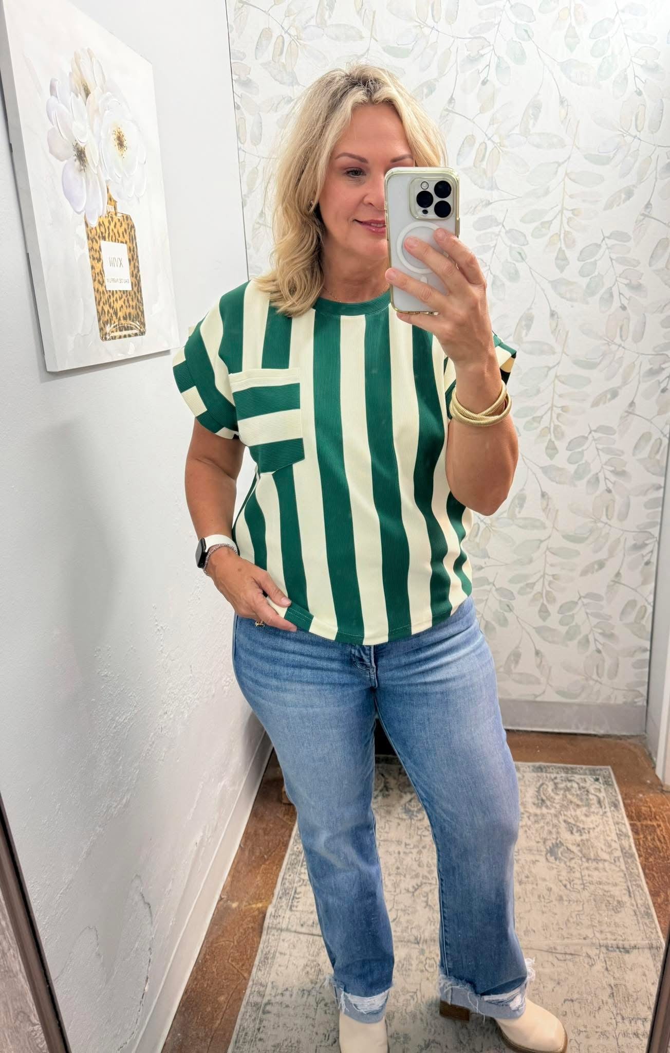 "Stripes & Sass" Top