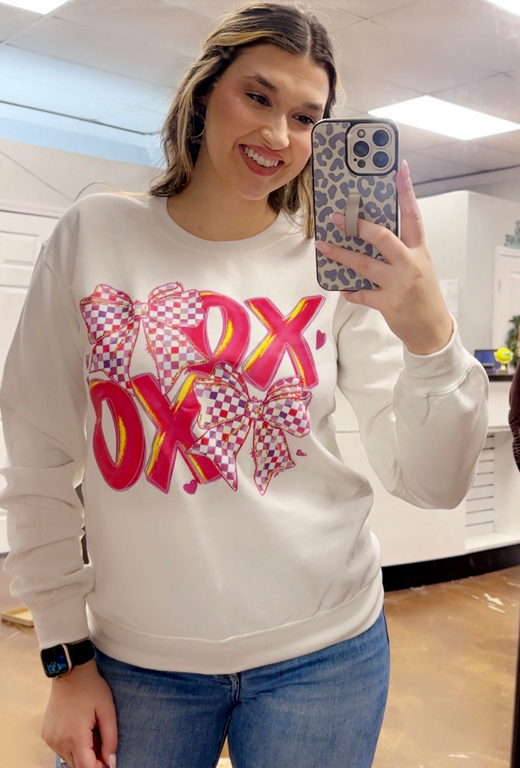 Bow XOXO Sweatshirt