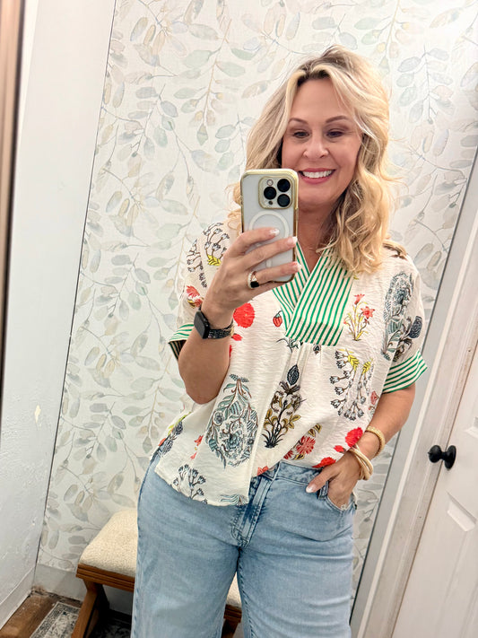 "Botanical Breeze" Top