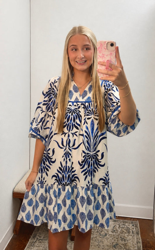 Blue Leaf Dress