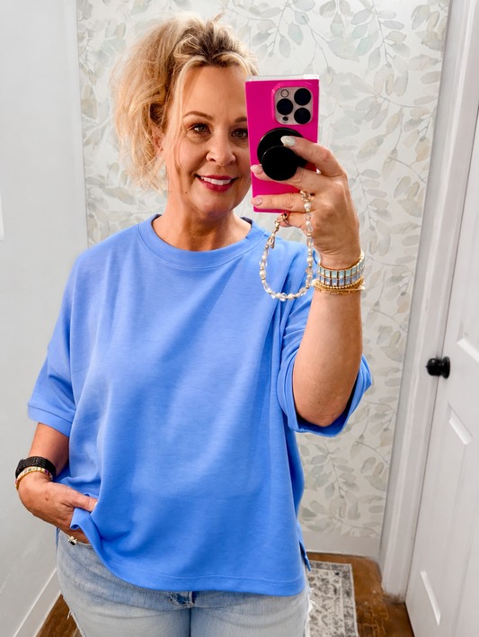 Scuba knit top