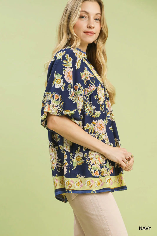 Floral Boho Top