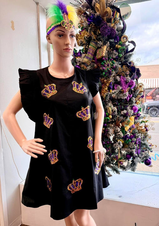 Mardi Gras Crown Dress