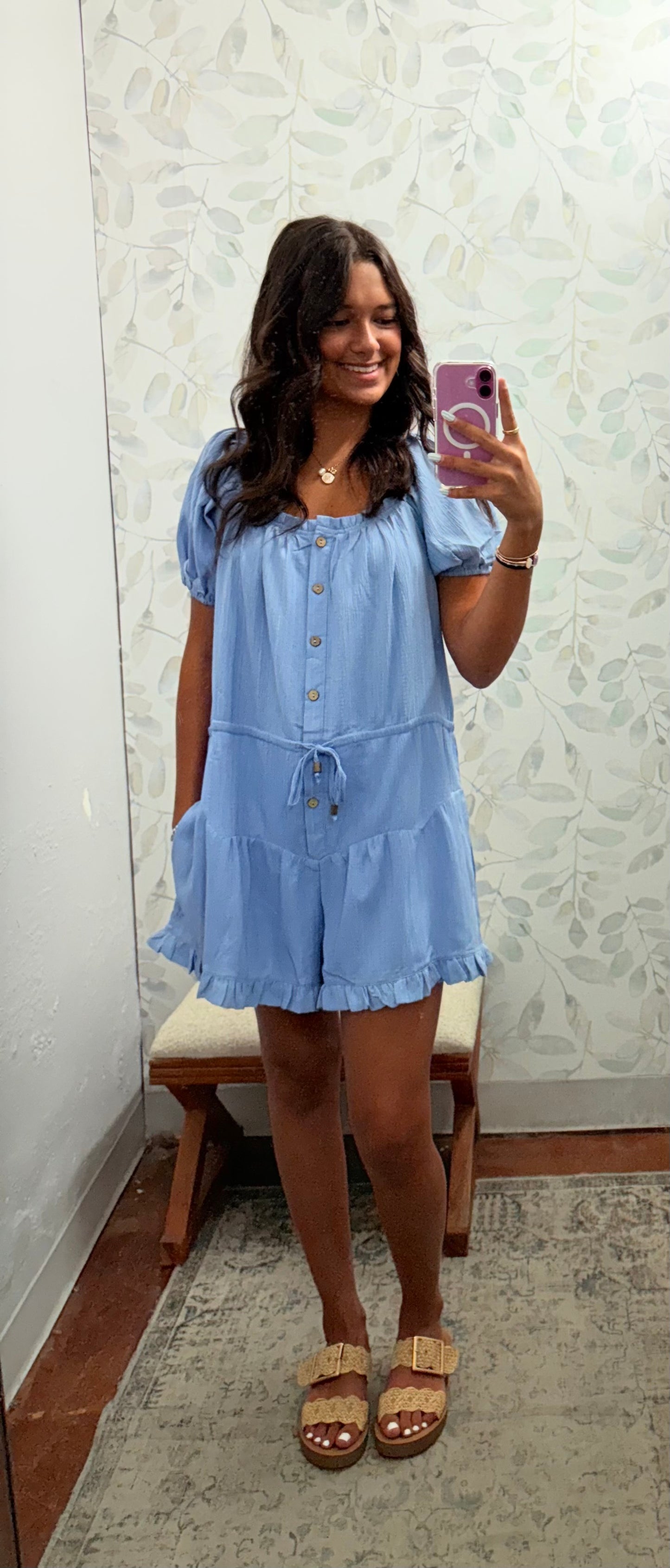 Chambray Romper