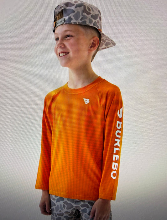 Orange & White Rash Guard