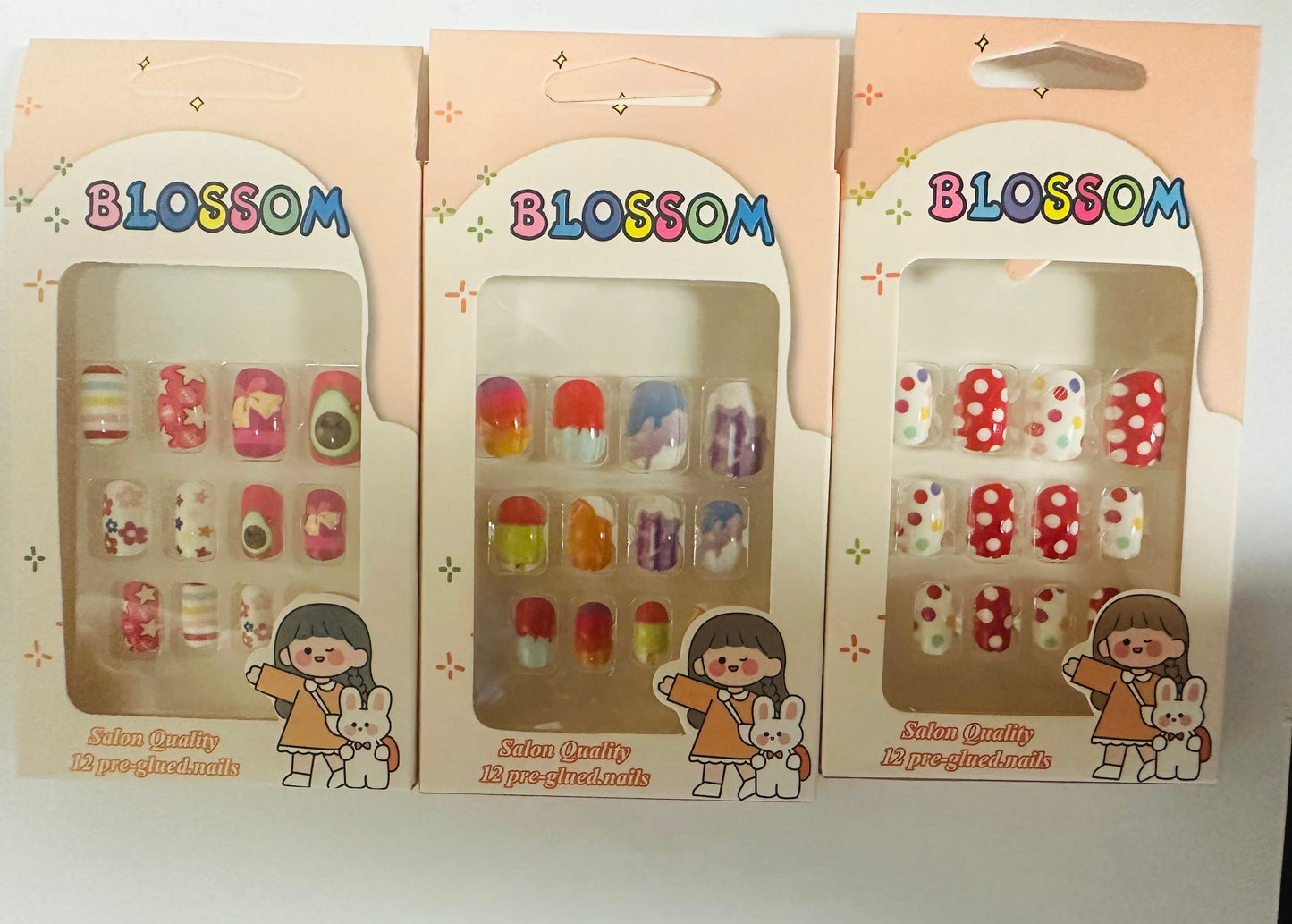 Star Press on Kids Nail Set