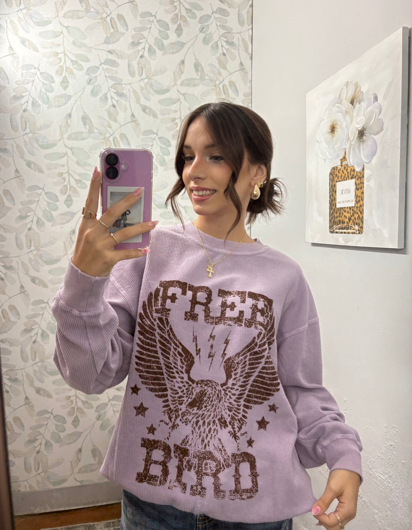 “Lilac Free Bird” Sweatshirt