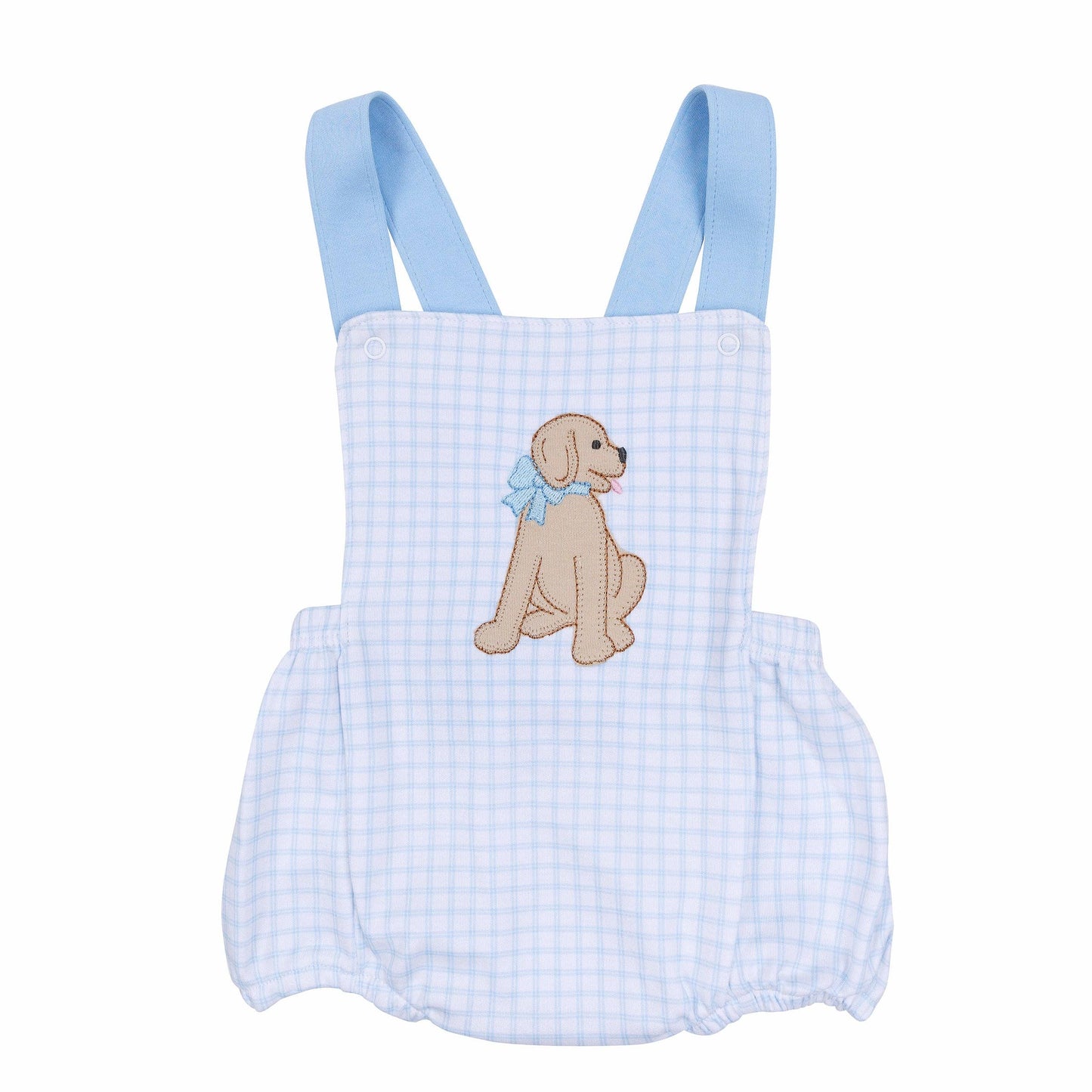 Puppy Playtime Applique Criss-Cross Bubble - Light Blue