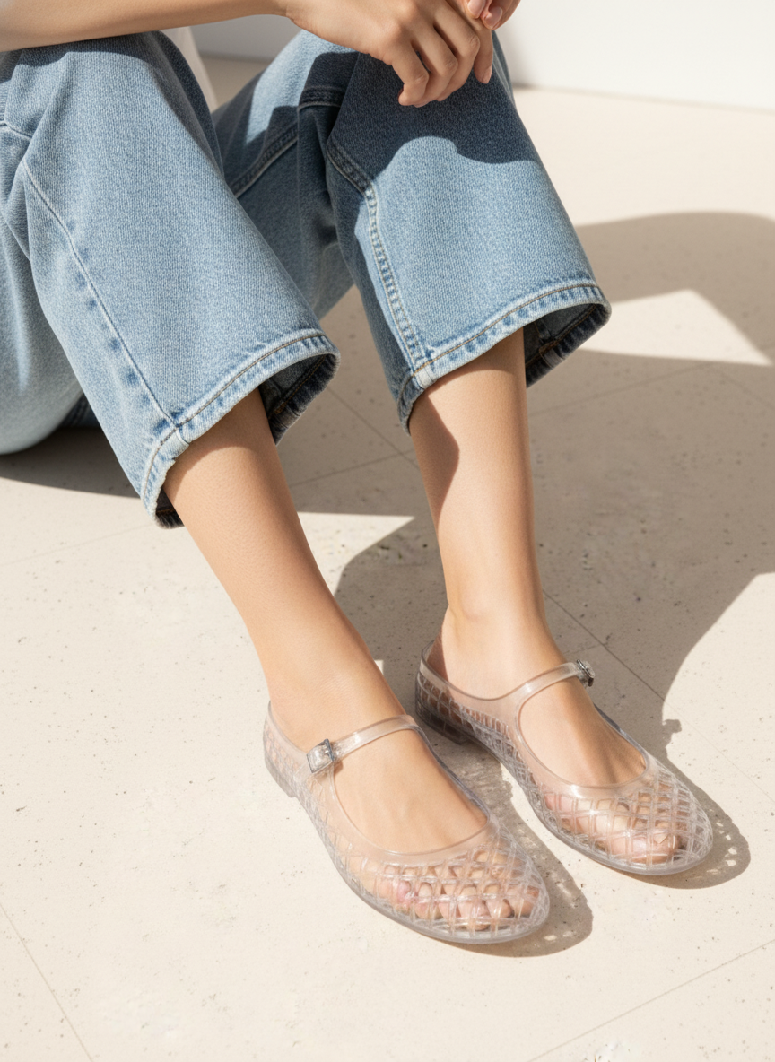 Jelly Mary Jane Flats