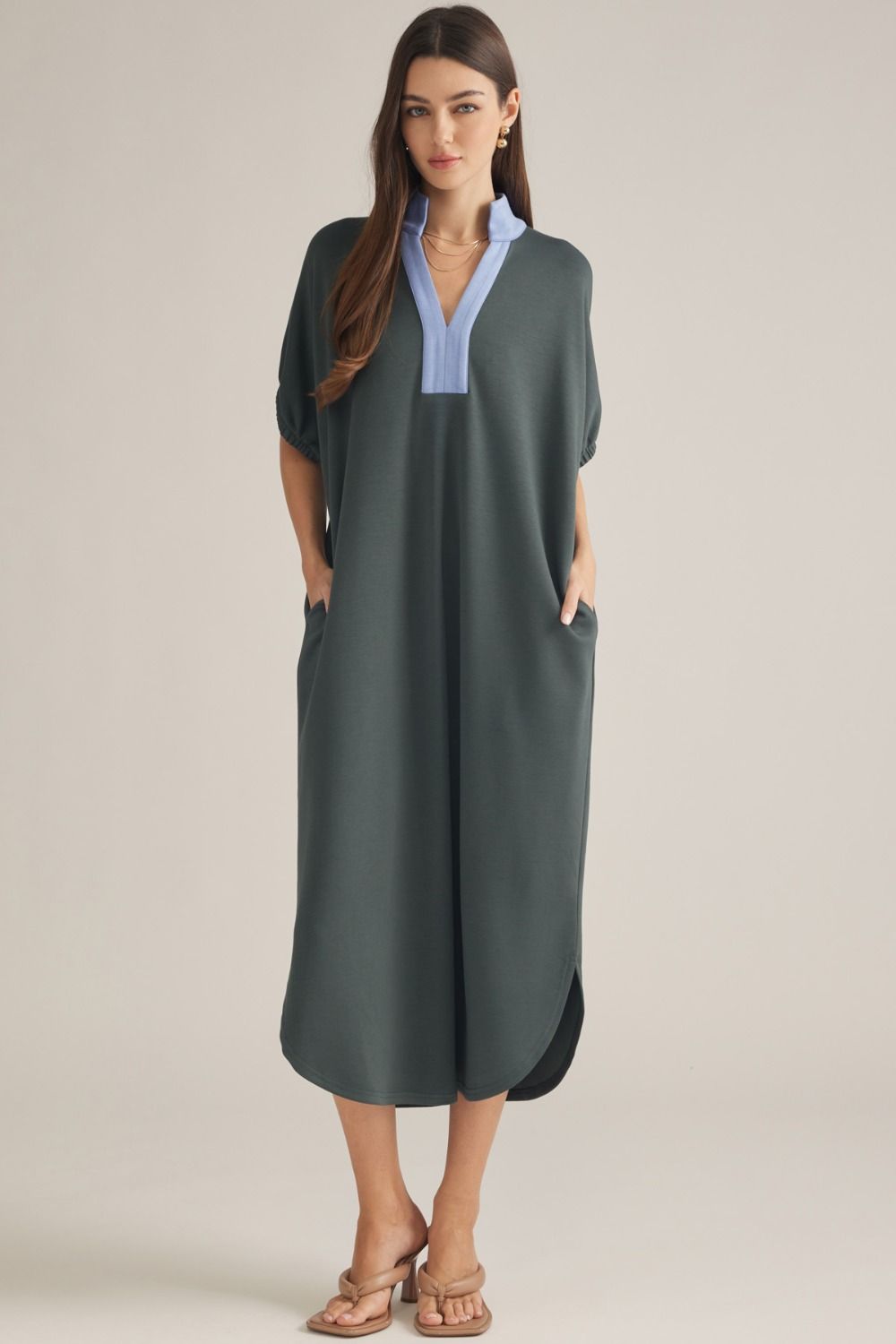 Green/Blue Knit Dress