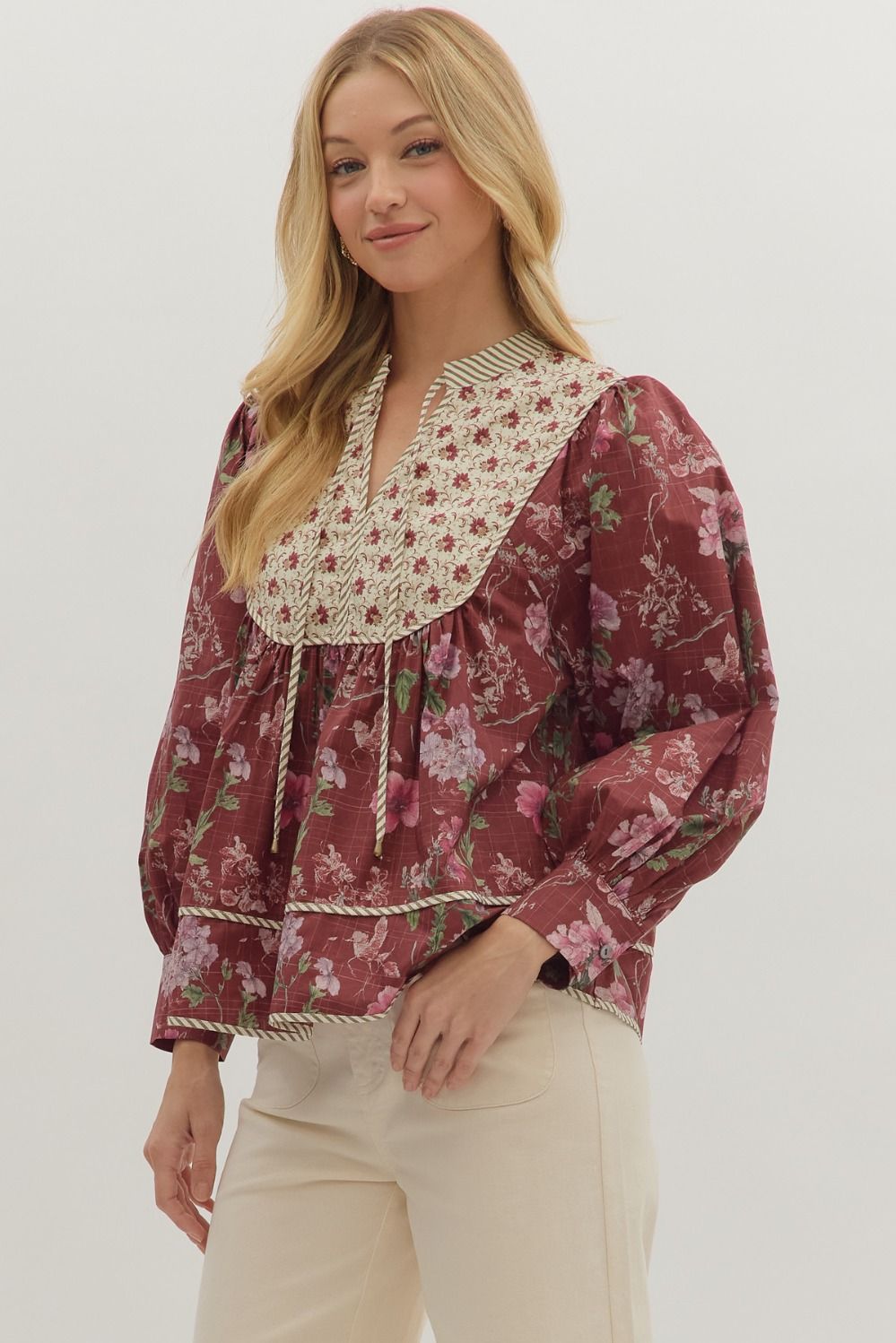 Botanical Print Top