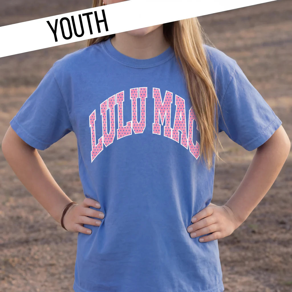 Dot Flo Blue Youth CC Tee